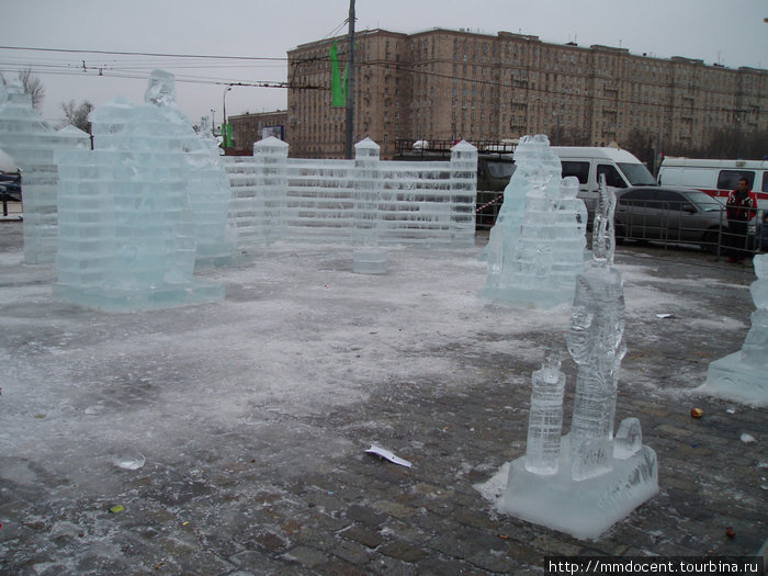 Москва, первый день Нового года Москва, Россия