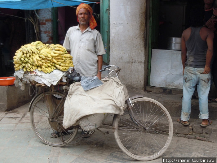 Торговец бананами Катманду, Непал
