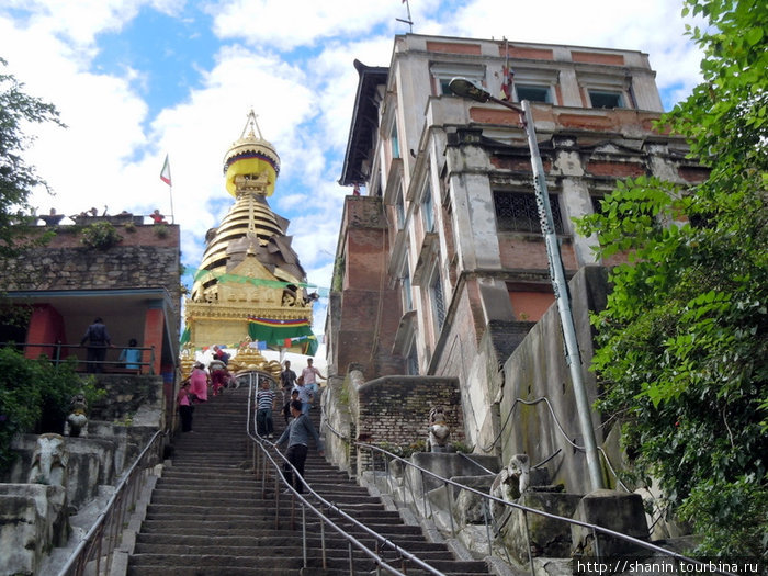 Лестница и ступа Катманду, Непал