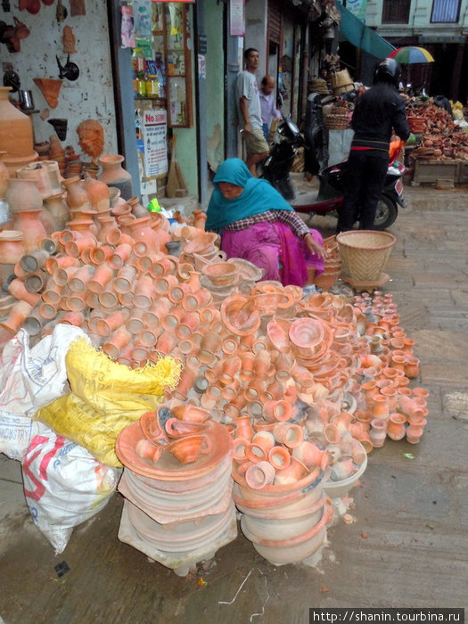 Горшки на продажу Катманду, Непал