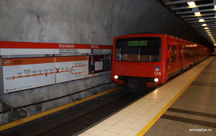 Поезд метро Хельсинки, Финляндия