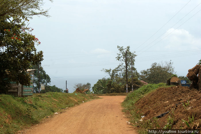 деревенская дорога Острова Сесе, Уганда