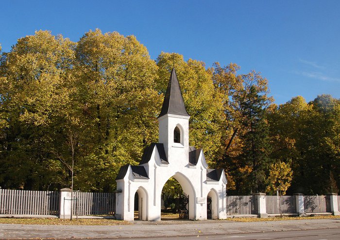 Осень в курортном городе Пярну Пярну, Эстония