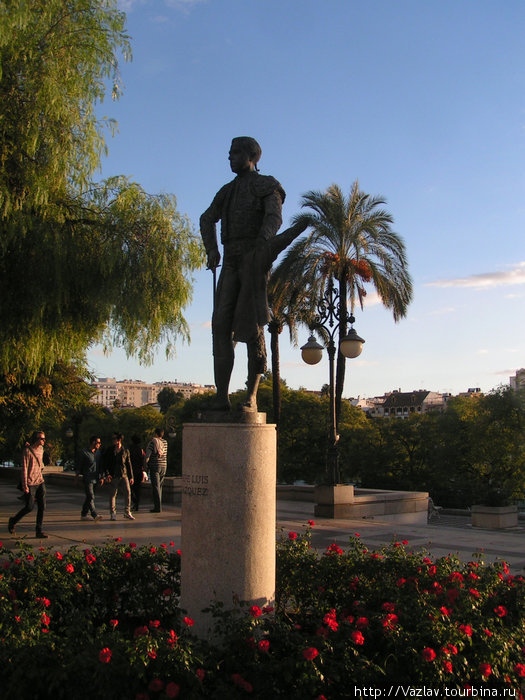Тореро и его цветы Севилья, Испания