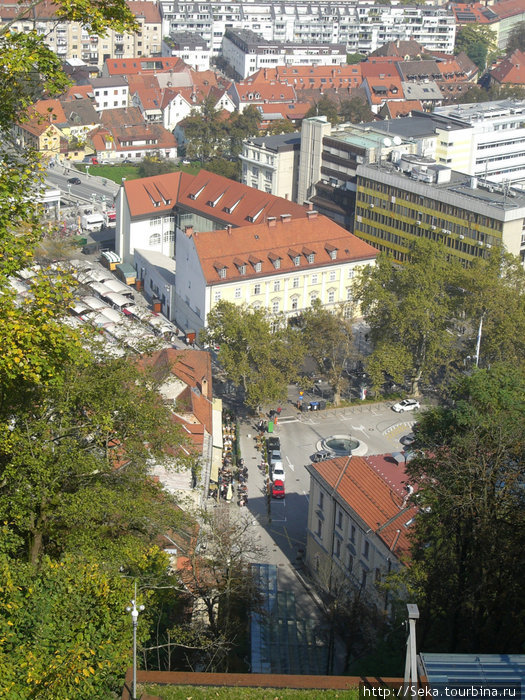 Город с высоты Любляна, Словения