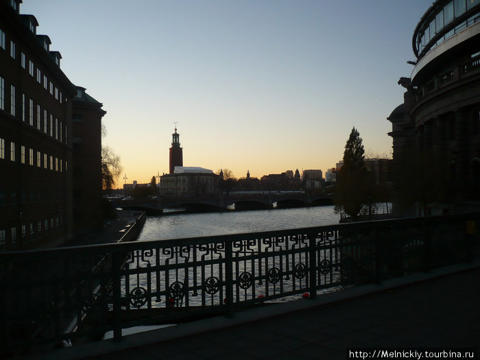 Вечерний Стокгольм осенью Стокгольм, Швеция