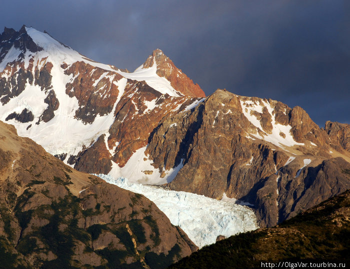Ледники в горах Лос-Гласьярес Национальный парк, Аргентина