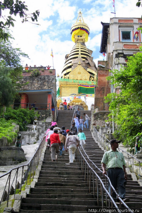 Лестница к священной ступе Катманду, Непал
