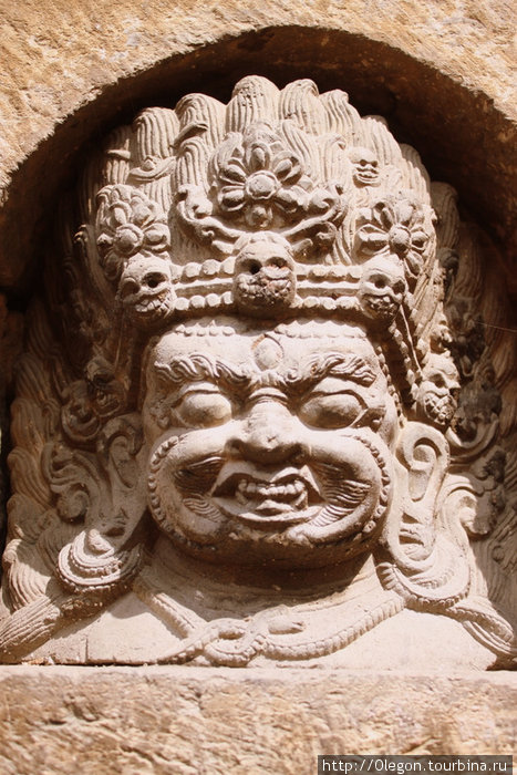 Каменное изображение Бхайравы Катманду, Непал