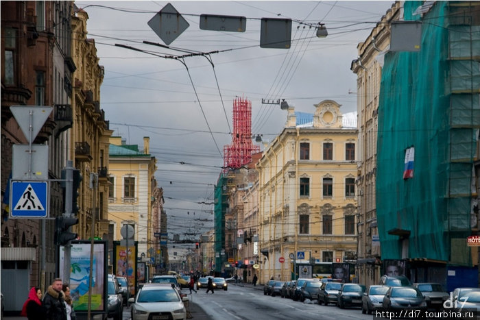 Любимый город. Сеть в небе Петербурга.