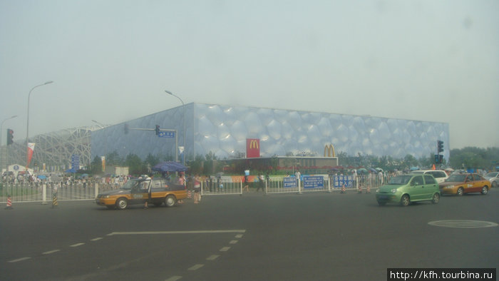 Спортивное сооружение, было построено к Олимпиаде. Пекин, Китай