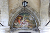 Икона перед входом в нижний храм