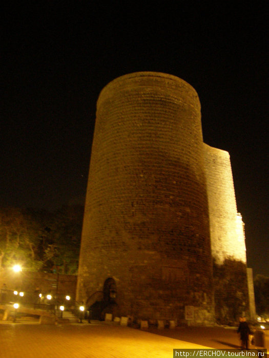 Ночной Баку Баку, Азербайджан