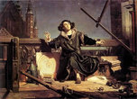 Картина Яна Матейко Астроном Коперник или разговор с богом. Слева от Н.Коперника виднеются башни собора.