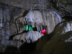 В Новоафонской пещере.