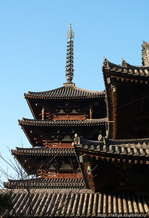 Храмовый комплекс Хорюдзи Икома, Япония