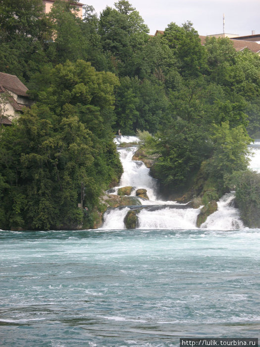 Самый большой водопад в Европе Шаффхаузен, Швейцария