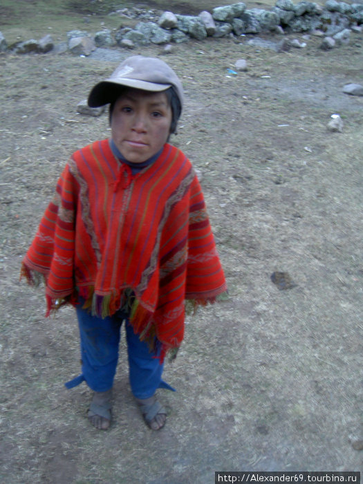 Юный местный житель. Много их на тропе. Регион Куско, Перу