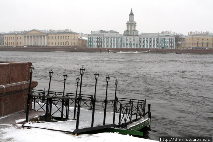 Кунст-камера на противоположном берегу Невы Санкт-Петербург, Россия
