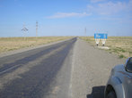 Автодорога Аральск — Актюбинск до реконструкции. Сейчас идет строительство нового шестиполосого автобана. Уже почти готов.