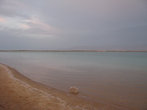Берег Мёртвого моря. Соль спеском. А в море- только соль. Вместо песка.