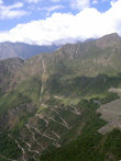 Так выглядит дорога с высоты Вайна Пикчу