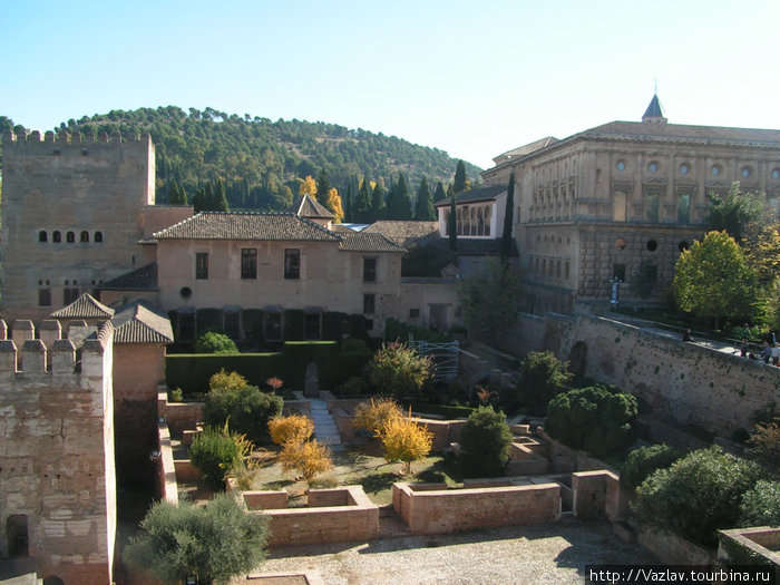Вид на постройки Гранада, Испания