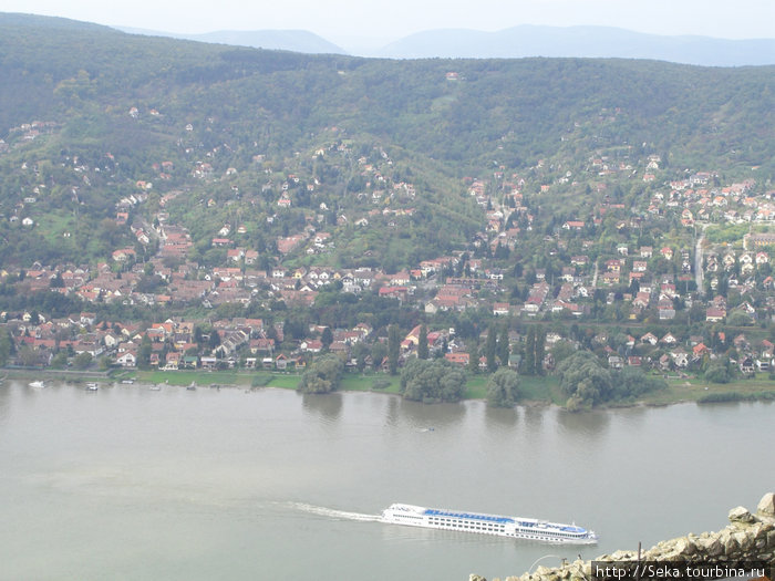 Виды на Дунай с высоты Вишеграда Вишеград, Венгрия
