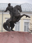 Памятник Евпатию Коловрату (вид со стороны Лыбедского бульвара)