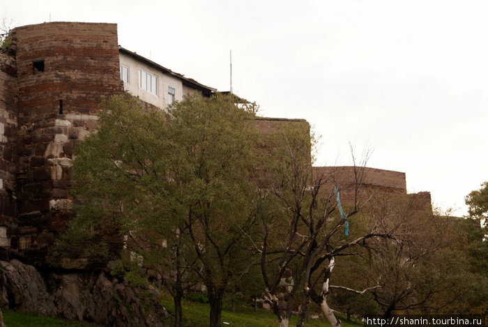 Стена крепости Хисар Анкара, Турция