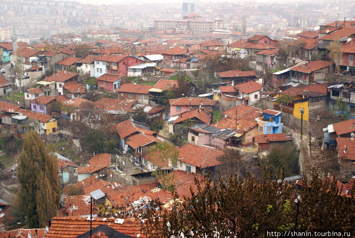 Вид из крепости на Старую Анкару Анкара, Турция