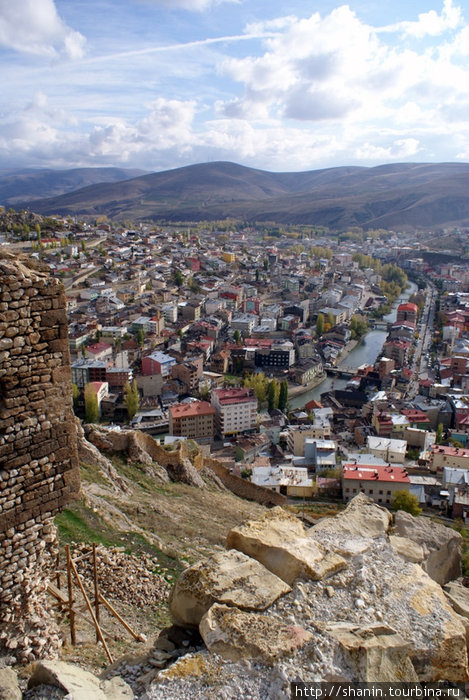 Вид из крепости на Байбурт Байбурт, Турция