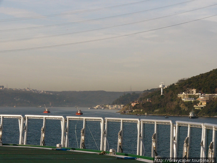 Пожалуй, самое узкое место пролива. Европейский берег. Стамбул, Турция