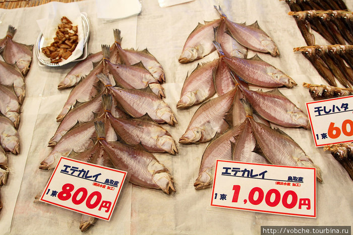 Рыбный рынок в Японии Сакайминато, Япония