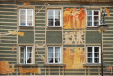 Разрисованные фасады домов уже видел, но в таком стиле встречаются в первый раз. Можно считать это отличительной чертой Польши.
