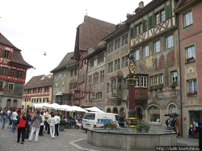 Расписная Rathausplatz Штайн-на-Рейне, Швейцария