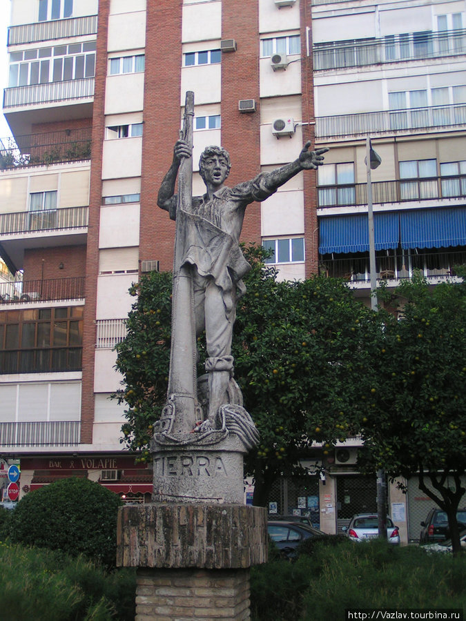 Занятный памятник Севилья, Испания