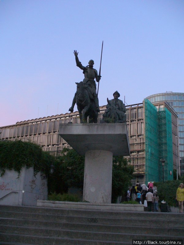 Памятник Дон Кихоту и Санчо Пансе Брюссель, Бельгия