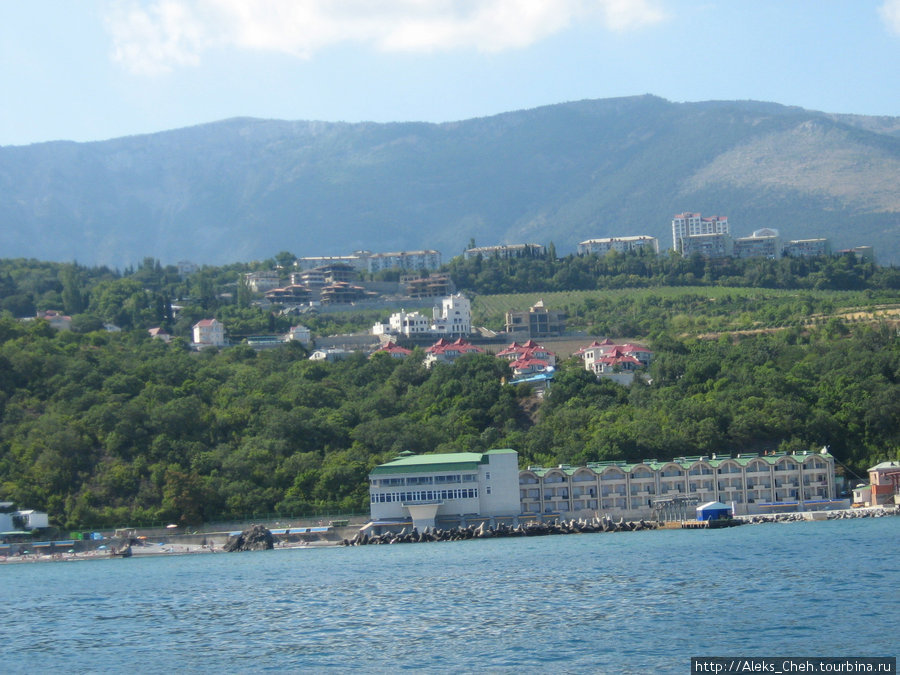 Прогулка по морю вдоль южного берега Крыма Республика Крым, Россия