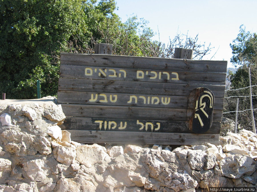 Добро пожаловать в заповедник Нахаль-Амуд Природный Парк, Израиль