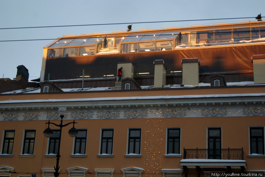 нарядный желтый дом Санкт-Петербург, Россия
