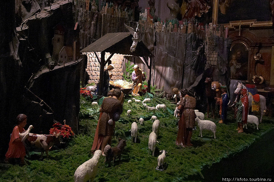 Вертеп — сцена о рождении Христа. Прага, Чехия