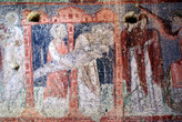 Фреска на стене церкви в Чавушине