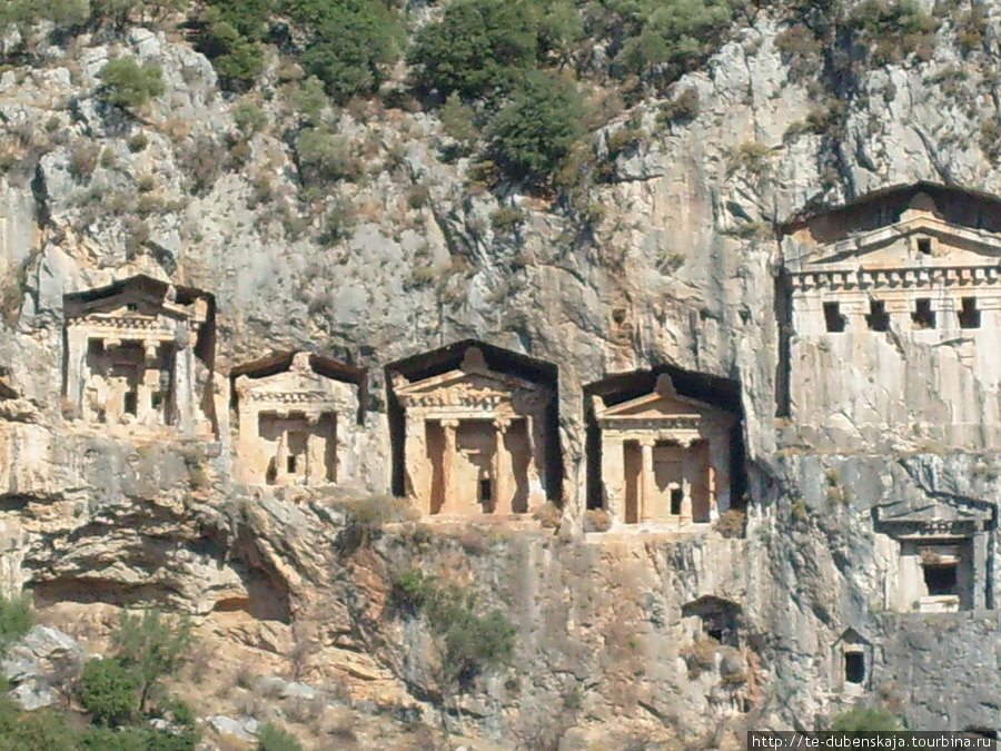 Скальные захоронения царей. Мармарис, Турция