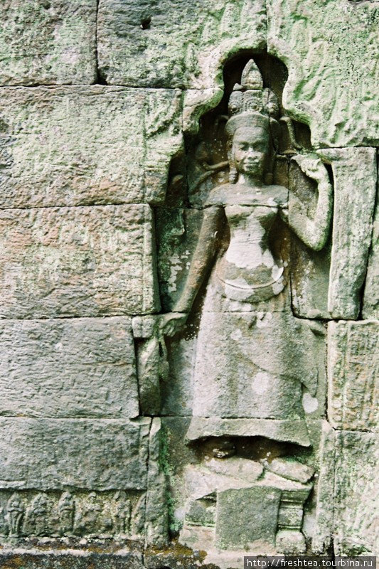 Потрясающая пластика и изящество образов — это тоже феномен древнего Та Прома. Ангкор (столица государства кхмеров), Камбоджа