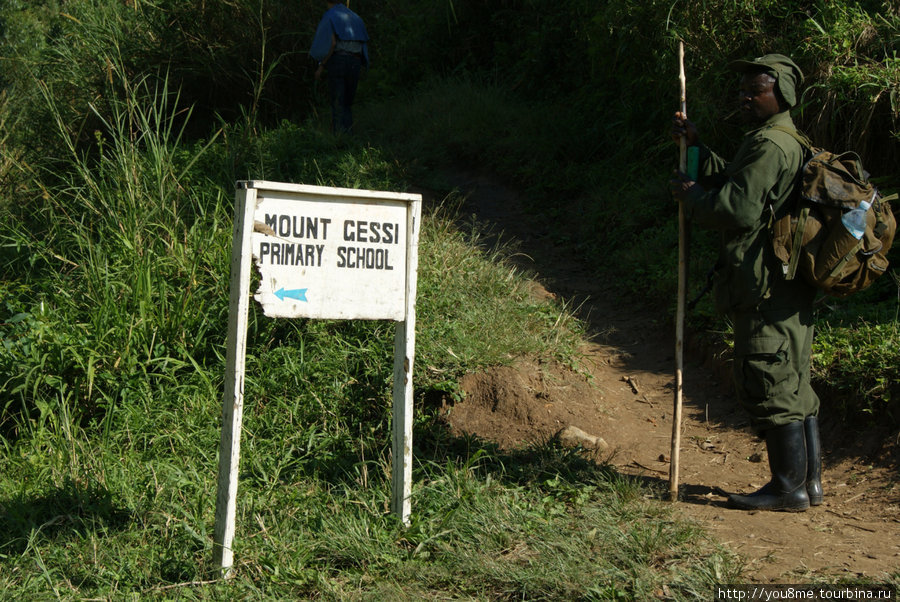 указатель к школе Рвензори Маунтинс Национальный Парк, Уганда