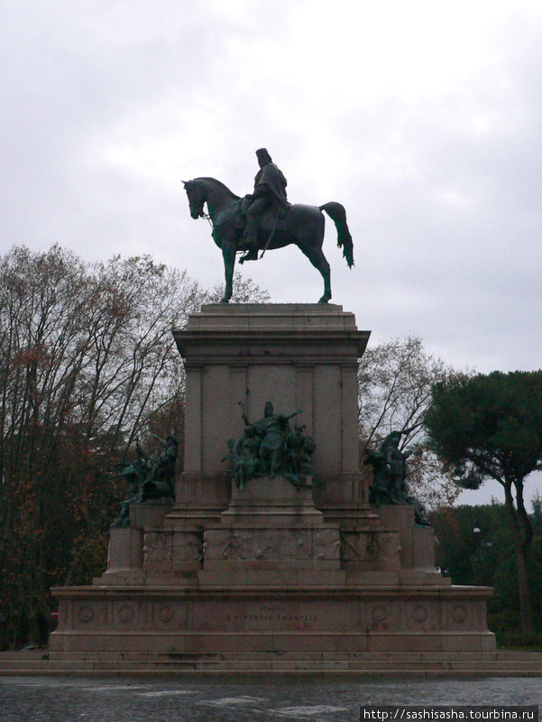 Памятник Джузепе Гарибальди Рим, Италия