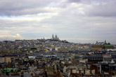 вид с колеса обозрения... крыши Парижа и вид на Сакр Ке (Базилика Святого Сердца)