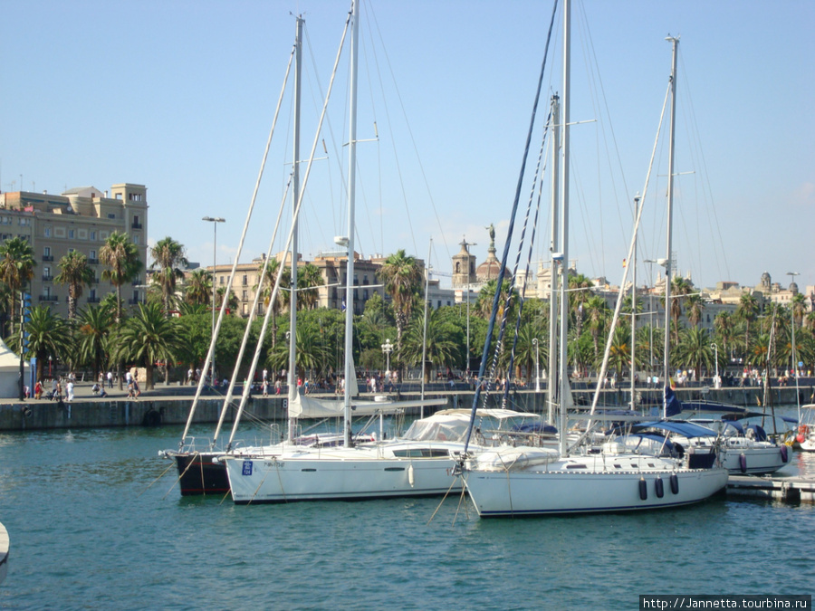 Прогулочные яхты в порту. Барселона, Испания