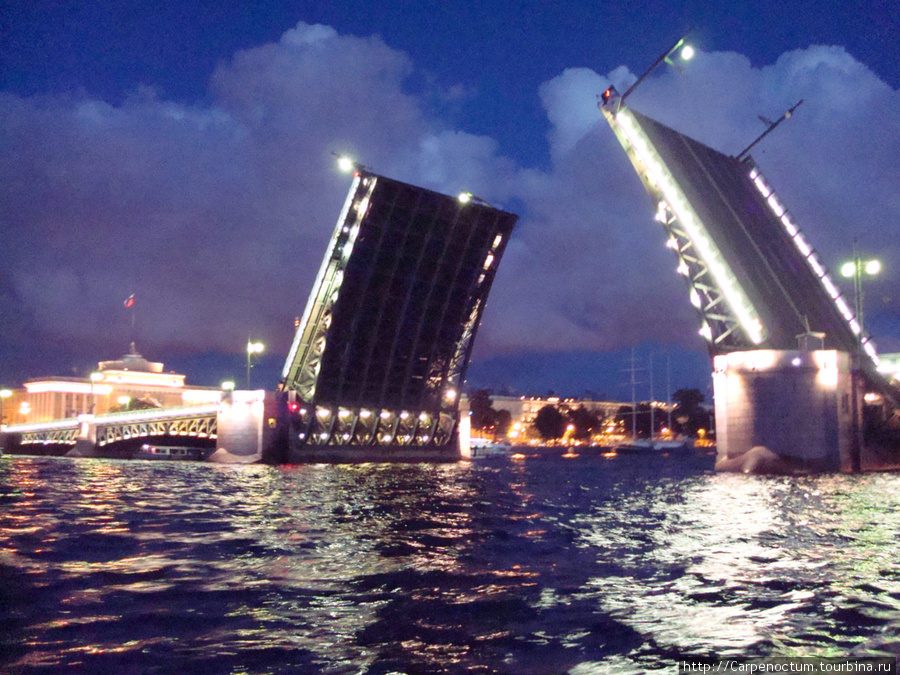 Вот как разводят мосты! Санкт-Петербург, Россия